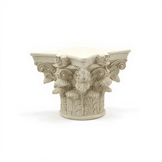 Corinthian Capital — Antique White finish