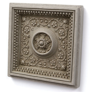 Coffered Ceiling Tile Wall Panel - 24-inch — Antique Stone finish
