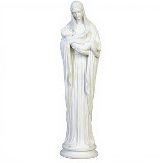 Madonna and Child Statue - 21-inch — Flat White finish