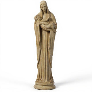 Madonna and Child Statue - 21-inch — Museum Terracotta finish