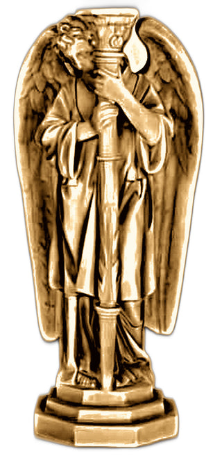 Angel Candleholder-Left Statue - 27-inch