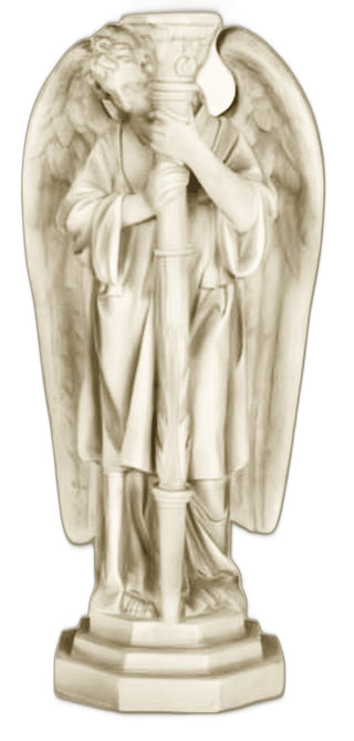 Angel Candleholder-Left Statue - 27-inch
