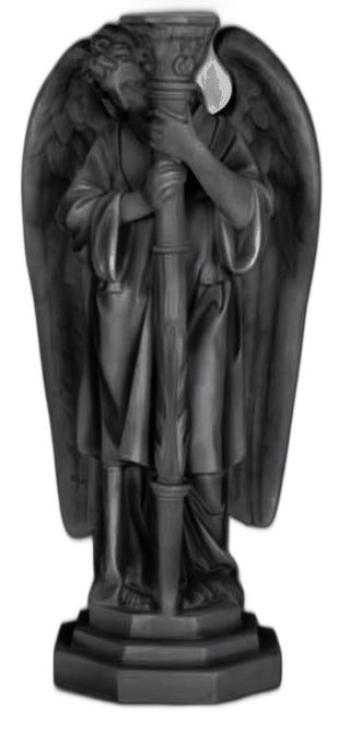 Angel Candleholder-Left Statue - 27-inch