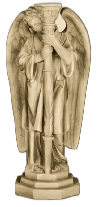 Angel Candleholder-Left Statue - 27-inch