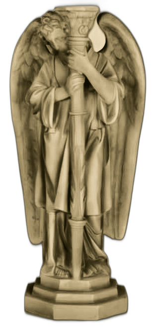 Angel Candleholder-Left Statue - 27-inch