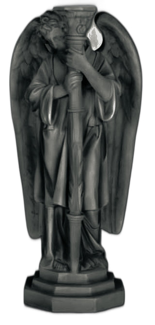 Angel Candleholder-Left Statue - 27-inch