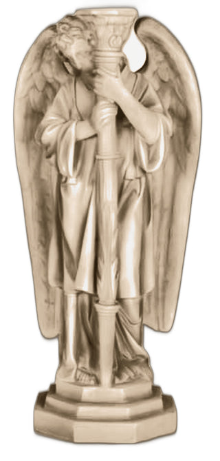 Angel Candleholder-Left Statue - 27-inch