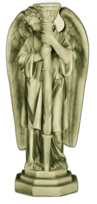 Angel Candleholder-Left Statue - 27-inch