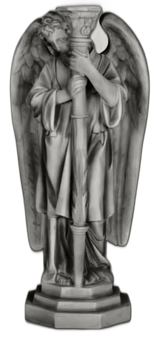 Angel Candleholder-Left Statue - 27-inch