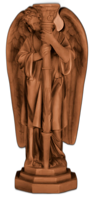Angel Candleholder-Left Statue - 27-inch