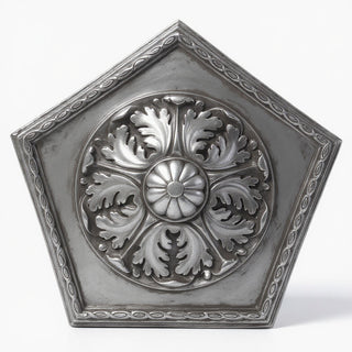 Penta Medallion Wall Medallion - 18-inch — Antique Silver finish