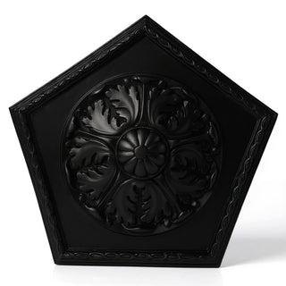 Penta Medallion Wall Medallion - 18-inch — Flat Black finish