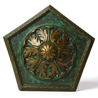 Penta Medallion Wall Medallion - 18-inch — Green Bronze finish