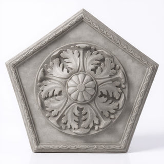 Penta Medallion Wall Medallion - 18-inch — Limestone finish
