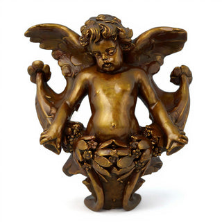 Angel Gliding, Looking Right Wall Plaque - 34-inch — Bronze finish