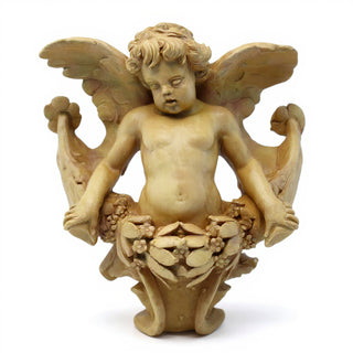 Angel Gliding, Looking Right Wall Plaque - 34-inch — Gothic Stone finish