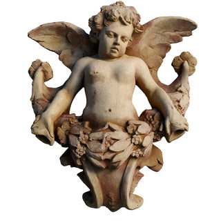 Angel Gliding, Looking Left Wall Piece - 34-inch — Gothic Stone finish