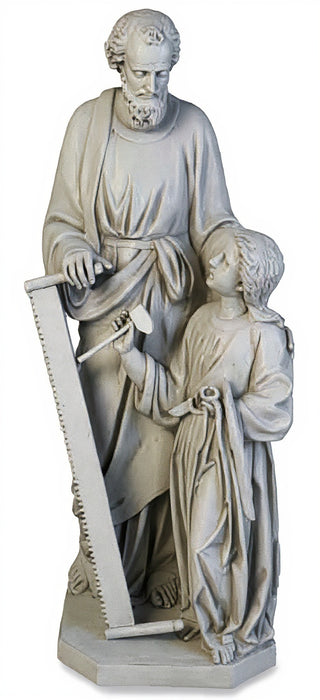 Joseph & Child with Tools Statue - 55-inch