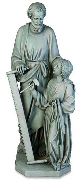 Joseph & Child with Tools Statue - 55-inch