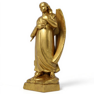 Graceland Angel Statue - 53-inch — Antique Gold finish