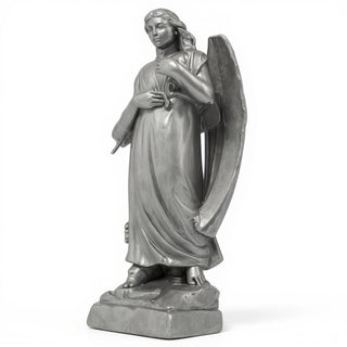 Graceland Angel Statue - 53-inch — Aged Silver finish