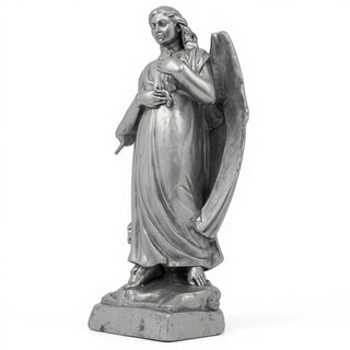 Graceland Angel Statue - 53-inch — Antique Silver finish