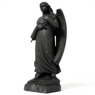 Graceland Angel Statue - 53-inch — Dusted Black finish