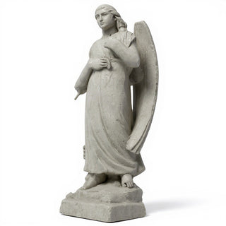 Graceland Angel Statue - 53-inch — Limestone finish