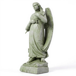 Graceland Angel Statue - 53-inch — Mossy Green finish