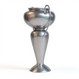 Abraham Urn with Iron Handle Planter - 36-inch — Antique Silver finish