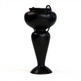 Abraham Urn with Iron Handle Planter - 36-inch — Flat Black finish