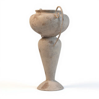 Abraham Urn with Iron Handle Planter - 36-inch — Gothic Stone finish