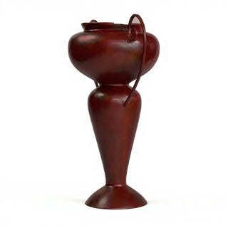 Abraham Urn with Iron Handle Planter - 36-inch — Rust finish