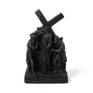 Stations of the Cross (14-Piece Set) Wall Plaques — Dusted Black finish
