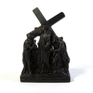 Stations of the Cross (14-Piece Set) Wall Plaques — Flat Black finish