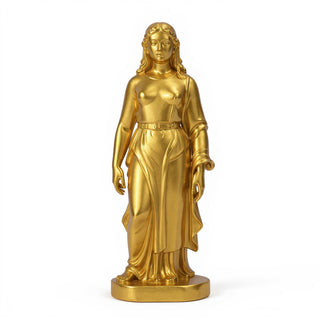 Jesus Is Given the Cross Statue — Deep Gold finish