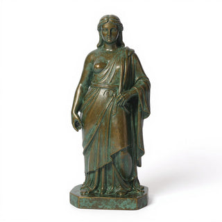 Jesus Is Given the Cross Statue — Green Bronze finish