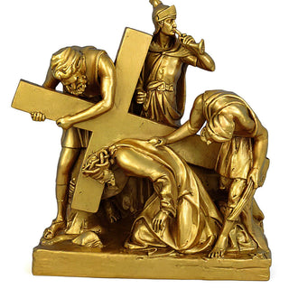 Jesus Falls The 1St Time Stati Statue - 21-inch
