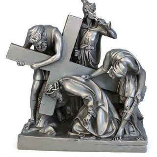 Jesus Falls The 1St Time Stati Statue - 21-inch