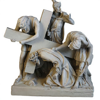 Jesus Falls The 1St Time Stati Statue - 21-inch