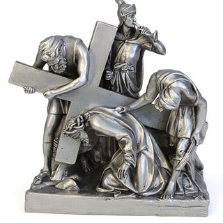 Jesus Falls The 1St Time Stati Statue - 21-inch