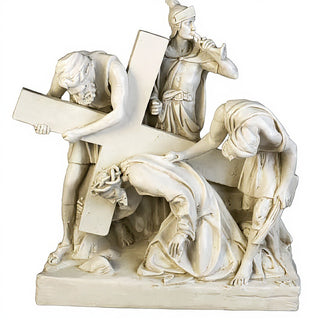 Jesus Falls The 1St Time Stati Statue - 21-inch