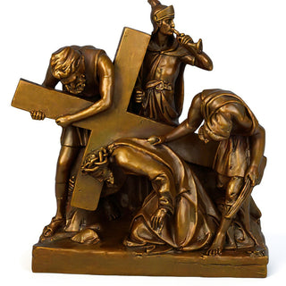 Jesus Falls The 1St Time Stati Statue - 21-inch