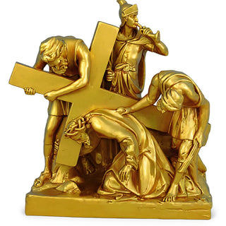 Jesus Falls The 1St Time Stati Statue - 21-inch