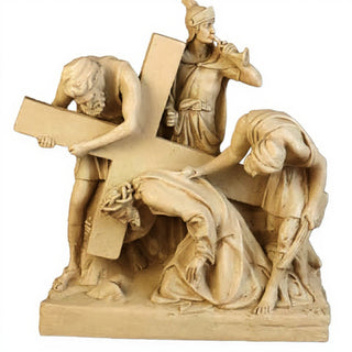 Jesus Falls The 1St Time Stati Statue - 21-inch