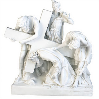 Jesus Falls The 1St Time Stati Statue - 21-inch