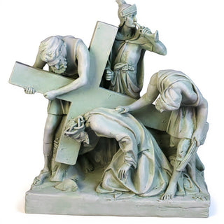 Jesus Falls The 1St Time Stati Statue - 21-inch