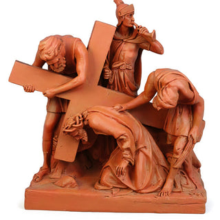 Jesus Falls The 1St Time Stati Statue - 21-inch
