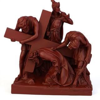 Jesus Falls The 1St Time Stati Statue - 21-inch