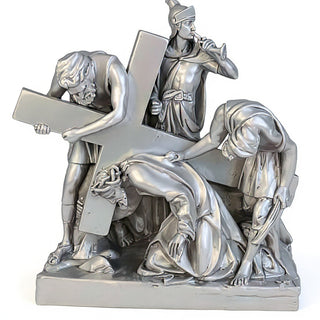 Jesus Falls The 1St Time Stati Statue - 21-inch